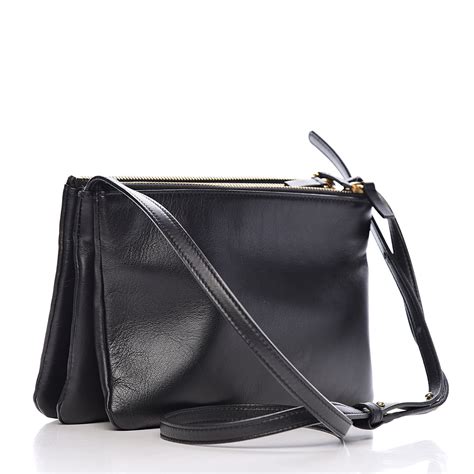 celine trio bag schwarz|Celine trio crossbody bag.